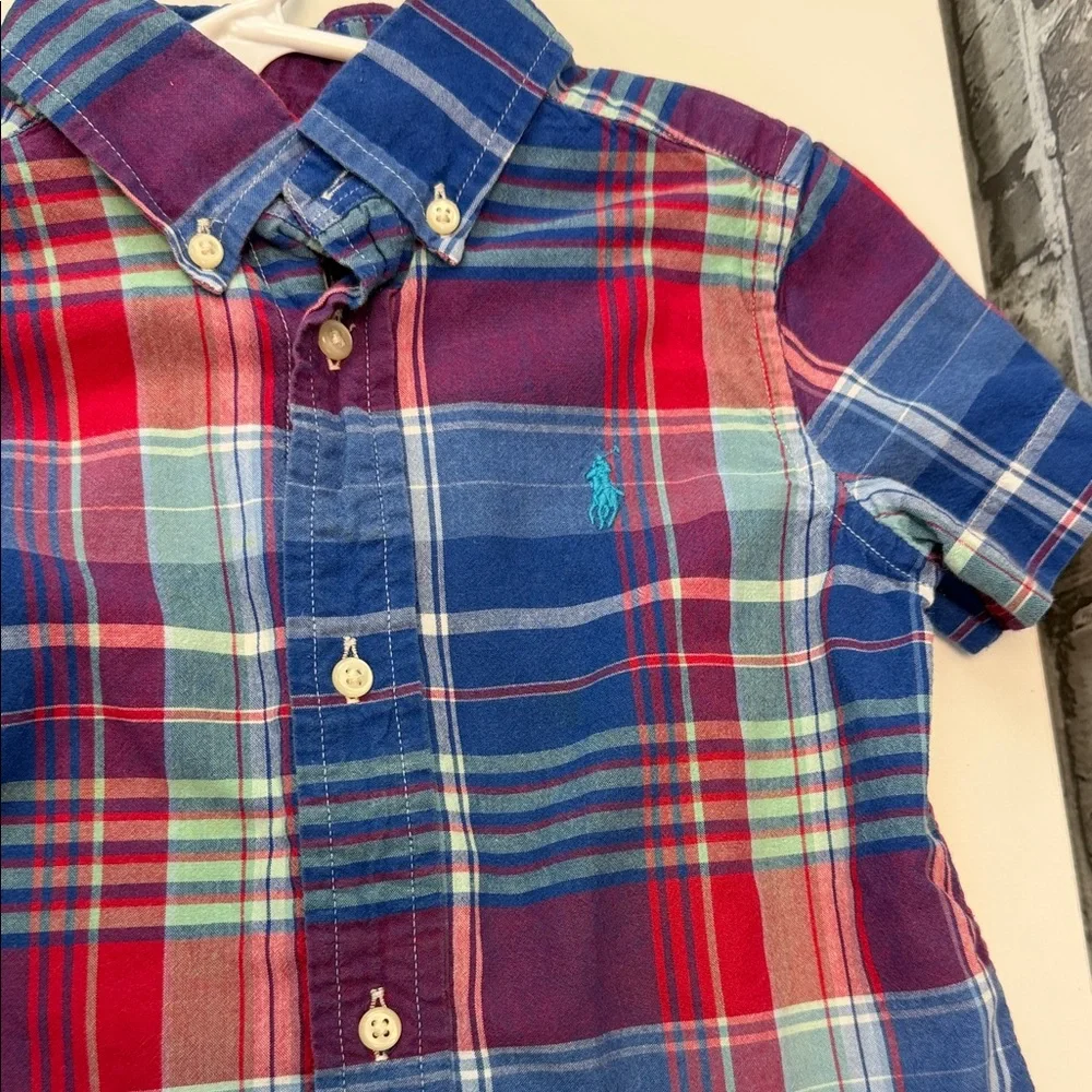Boy's Plaid Ralph‎ Lauren shirt